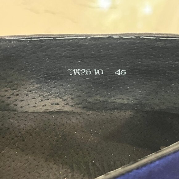 Fulinken Men's Velvet and Leather Blue Loafer Size 46 or 12 US - Picture 9 of 10